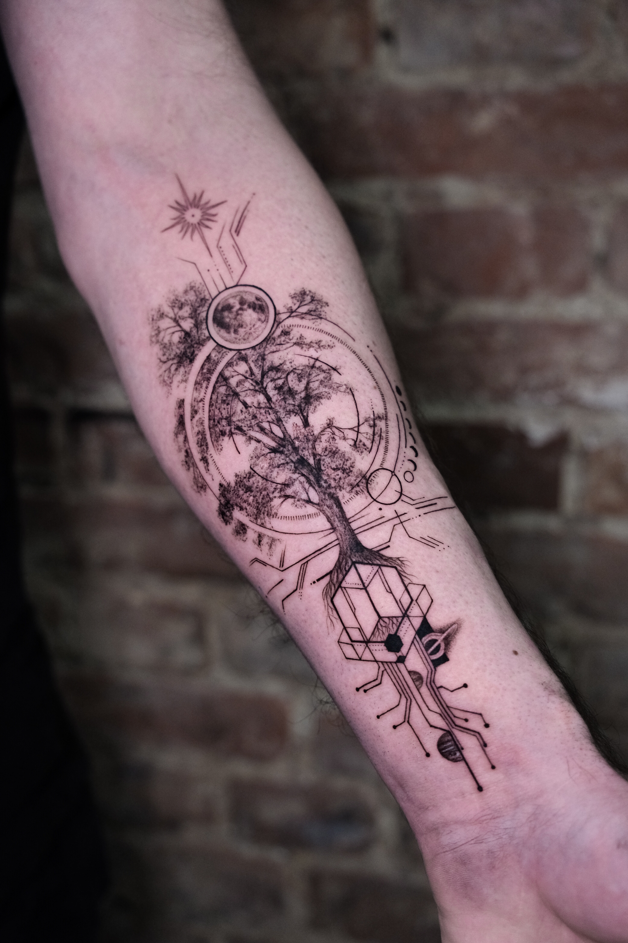 Individuelles Concept Work mit geometrischen Elementen